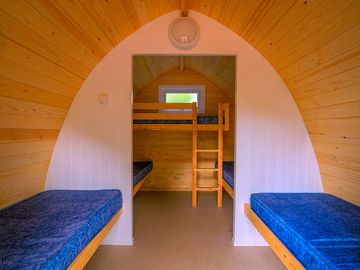 Five-person pod interior