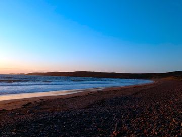 Sunset at freshwater west beach