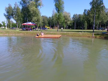 Natural swimming pond