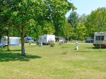 Pitches surrounded by trees