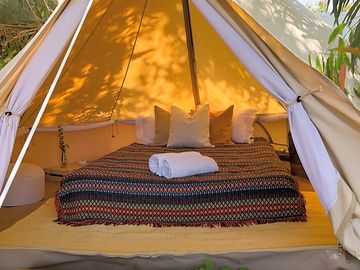 Bell tent interior