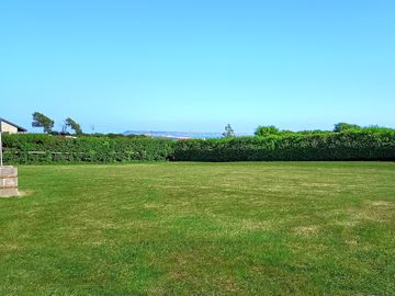 Sheltered pitches on the camping field