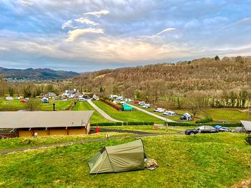 View from small tent pitches
