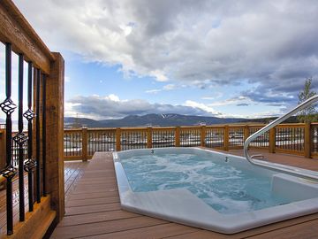 Hot tub and deck