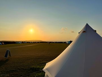 Our Bells Tents add a touch of luxury for our campers to enjoy!