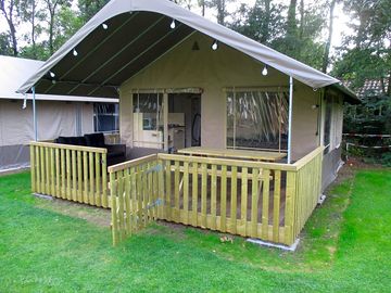 Safari tent exterior