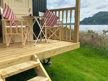 View from the decking