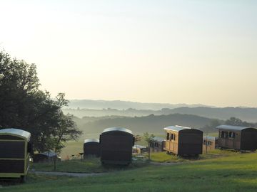 Views from the gypsy caravans
