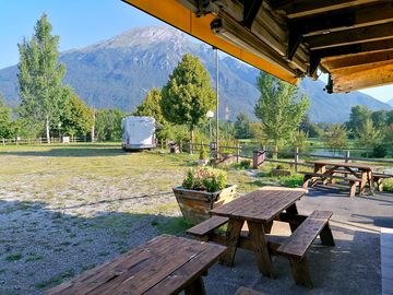 Pitches with mountain views