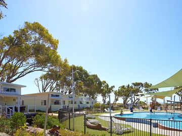 View of the pool and villas