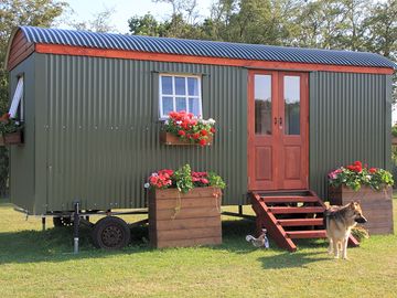 Shepherd's hut exterior