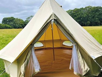 Empty bell tent