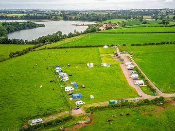 Around the site drone shot