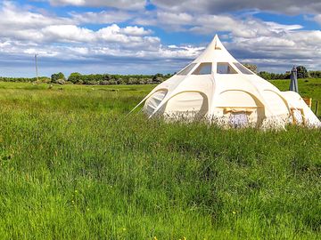 Bell tent pitch