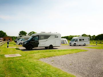 hardstanding pitch with water and electric