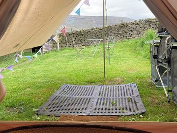 View from the bell tent