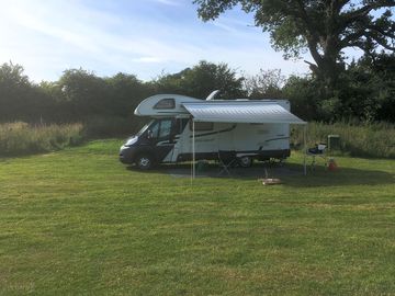 Campervan with awning