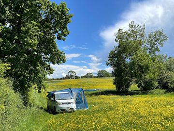 Smaller camper vans without the need for an electric hook-up have the option of moving to this spot!