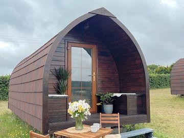 Pod with outdoor seating