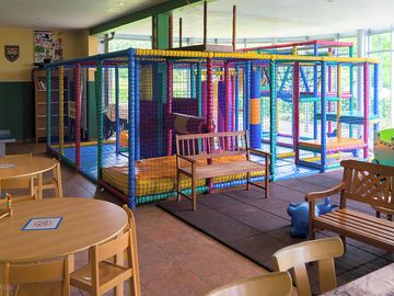 Indoor playground at camping auf kengert