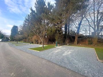 Fully serviced hardstanding touring pitches