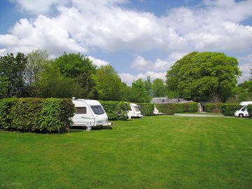 Spacious grass pitches