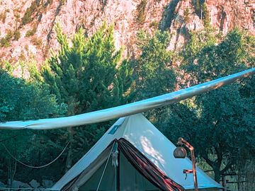 Rental tent exterior