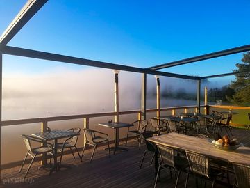 Morning mist over the lake