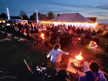 Make new friends around a firepit
