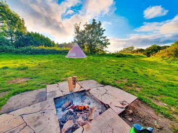 Firepit on site