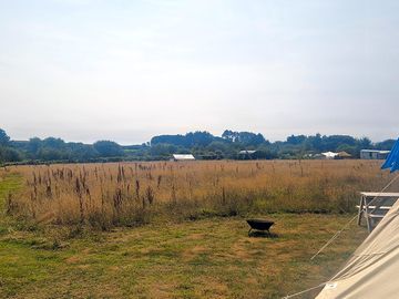 View across the field from the pitch