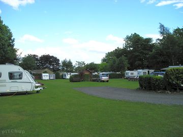 The site on a sunny day