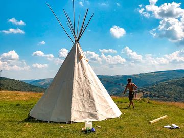 Views outside the tipi