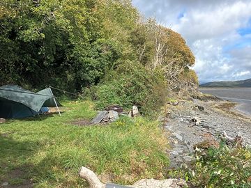 Angell pitch and coastline up river