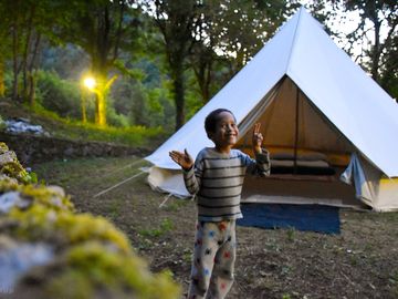 Camping is so romantic!