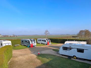 Standard hard standing pitches on the site
