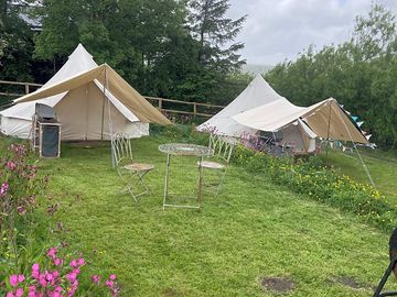 2 fully equipped bell tents