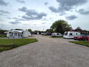 Another view of our large serviced pitches looking on towards the entrance