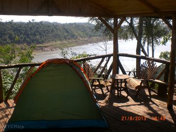 Wake up to these views across Paraná river