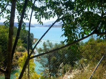 The lake, a short walk away