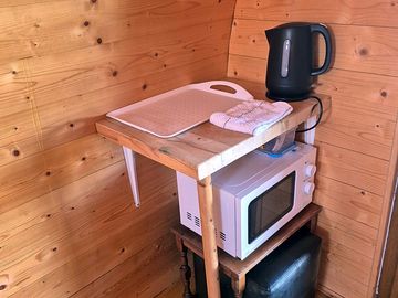 Kettle and microwave