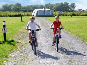 Space for the kids to ride bikes