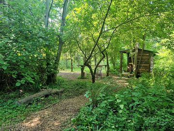 Campsite and shower