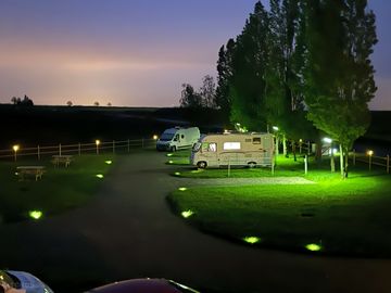 Pitches at night