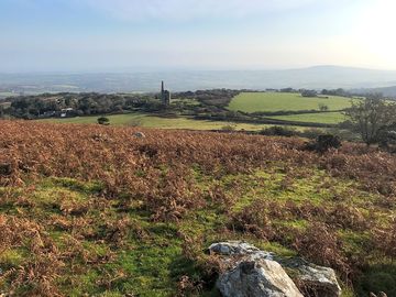 A view from the farm towards cheesewring tor