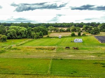 Ariel shot of site