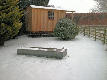 The hut in the winter