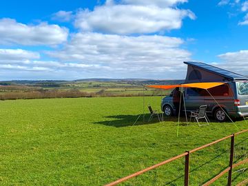 Exmoor views from the camping field