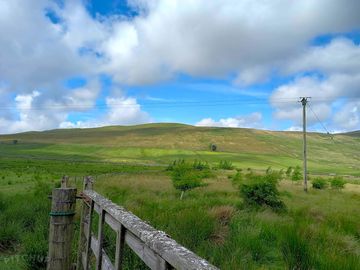 View from the top of the camping field