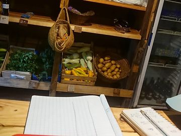 Groceries sold on site